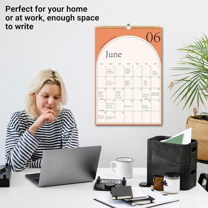 2026 Wall Calendar, Large Calendar from January 2026 - June 2027, Hanging Calendar with Thick Paper, Perfect for Office and Home Monthly Organizing & Planning, 10"×14.7"