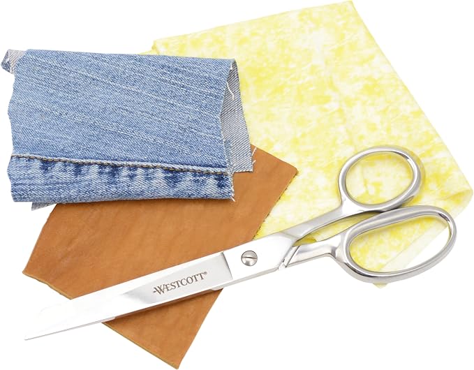 Westcott 9in Forged Classic Fabric and Paper Scissors, Heavy Duty, Knife-Edge for Sewing, Tailoring, General Arts and Crafts, Office