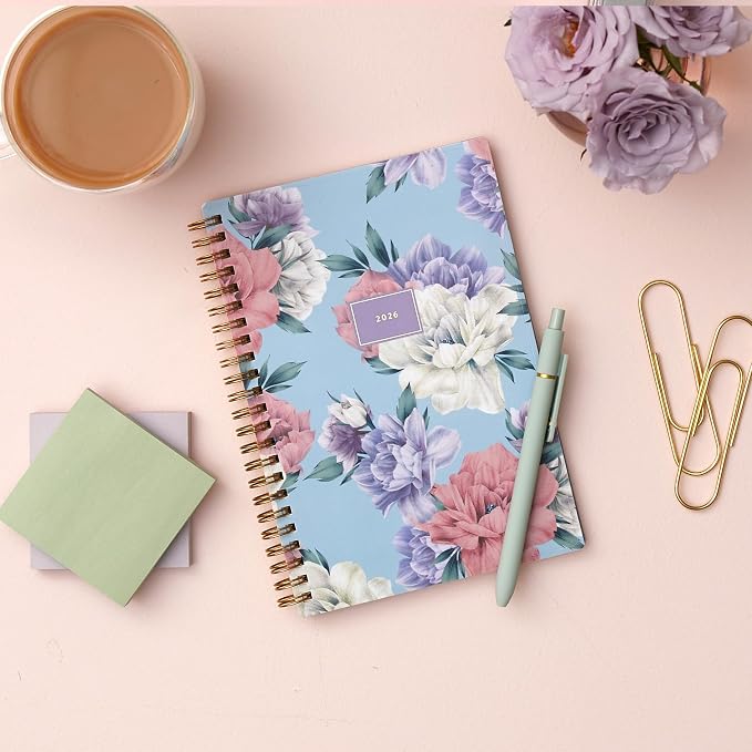 Blue Sky 2026 Weekly & Monthly Planner Calendar, 5"x8", Tula | January 2026 - December 2026, Flexible Frosted Cover, Durable Twin Wire Binding, Laminated Tabs