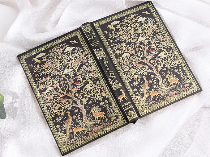 Hardcover Notebook Journal with 224 Pages, A5 Lined Journal with 100 GSM Premium Thick Paper for Smooth Writing, Aesthetic Foil Embossed Tree of Life Notebook Journal, Elegant Journal for Men & Women
