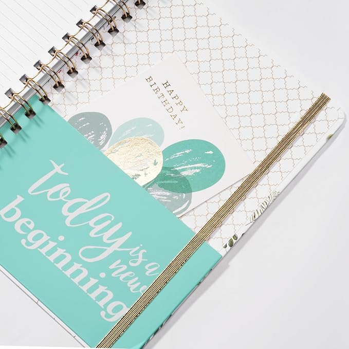 2027 Planner-Weekly and Monthly Planner 2027, 6.4"x8.5", Calendar book | Jan. 2027-Dec. 2027, Twin-Wire Binding, elastic closure, Tabs, Thick Paper, Contacts Pages, Inner Pocket, marked holidays