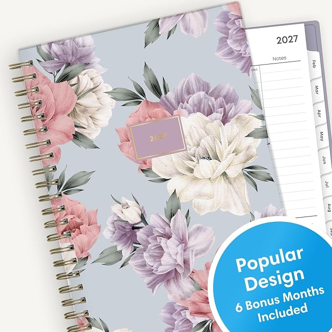 Blue Sky 2027 Weekly & Monthly Planner Calendar, 5"x8", Tula | January 2027 - December 2027, Flexible Frosted Cover, Durable Twin Wire Binding, Laminated Tabs