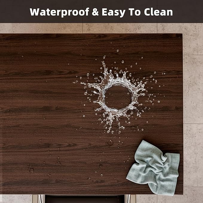 Table Pad - 30x60 Inch Waterproof Easy to Clean Can Conceal Flaws Protector The Table Top from Scratches Used for Coffee Table Dining(Walnut Wood Grain 30x60)