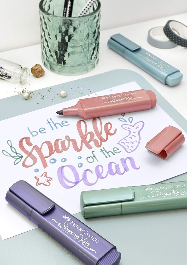 Faber-Castell 154678 – Highlighter TL 46, Metallic Violet, 1 Piece
