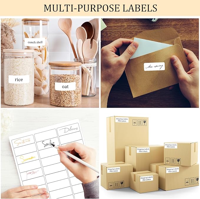 FungLam 1" x 2-5/8" Shipping Address Labels 900 Label Stickers Paper for Laser/Inkjet Printer 30 per Page Printable Mailing Labels (30 Sheets, 900 Labels)