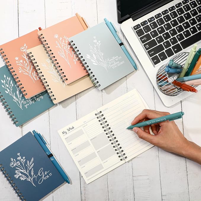 Resurhang 40 Pcs 20 Sets Employee Appreciation Gifts Bulk Inspirational Notebooks with Pens Small Notepads for Coworkers Staff Team Nurses Volunteers Students Teacher School Office Supplies | Back to School Gifts for Teacher Students, Employee Apprecia...