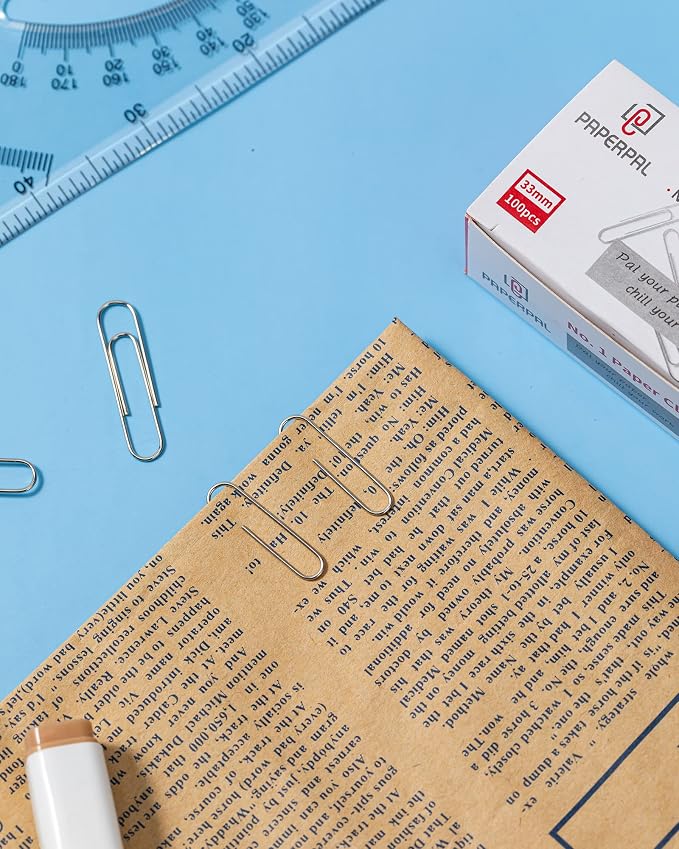 PAPERPAL Paperclips for Office School & Personal Use, #1 Smooth Paper Clip (1-2/7"), 2000 Medium Paper Clips (20 Boxes of 100 Each), Silver | Value bulk pack of 2,000 medium paper clips for offices, schools and businesses, packed in 20 boxes of 100 each.