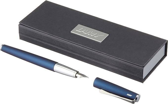 LAMY Imperial Blue Studio Fountain Pen with Extra-Fine Nib and Blue Ink (L67IBEF)