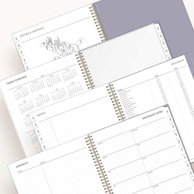 Blue Sky 2026 Weekly & Monthly Planner Calendar, 8.5"x11", Tula | January 2026 - December 2026, Flexible Cover, Durable Twin Wire Binding, Laminated Tabs, Storage Pocket