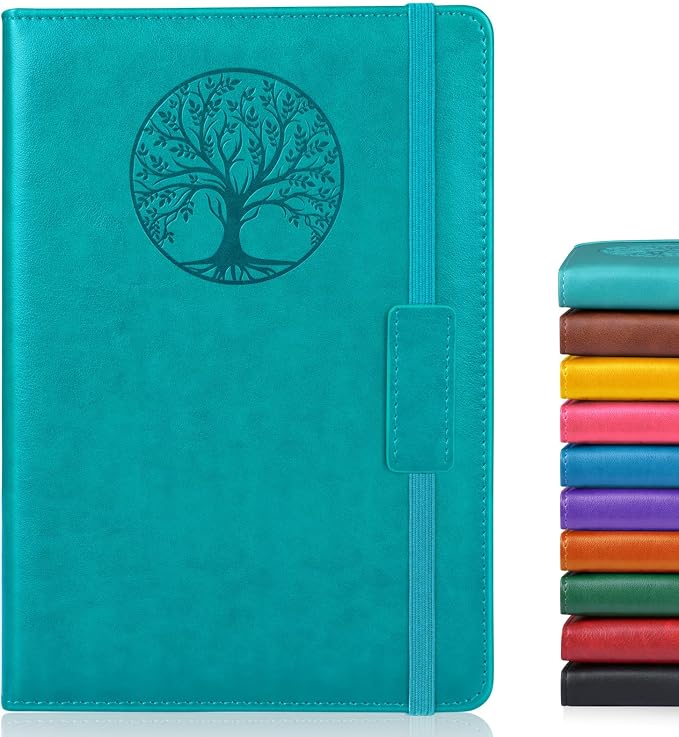 Biuwory A5 Hardcover Blank Journal Notebook, Leather Sketchbook for Drawing | 140 Unlined Pages Vintage Notebook, 5.7"×8.3" Travel Diary for Work, School, Art Journal, Daily Writing for Women & Men