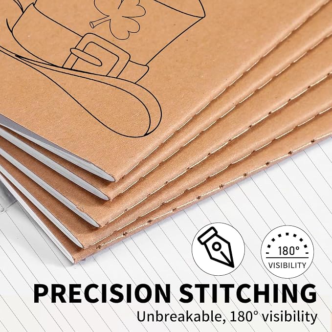 50 Pack A5 Lined Kraft Notebook Journals 8.3x5.5 In，Travel Journals Notebooks Bulk，Subject Notebooks 34 Sheets 68 Pages for Writing School Office Supplies (Lined-50 Pack)
