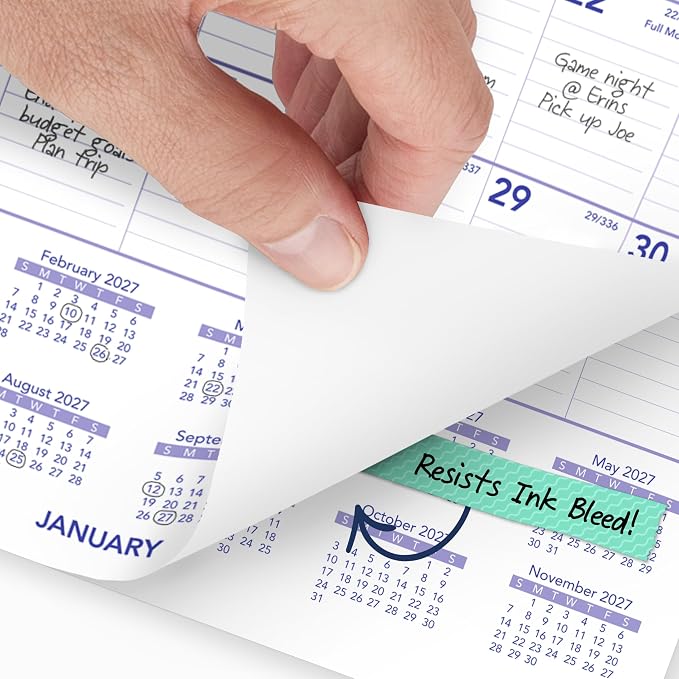 AT-A-GLANCE 2027 Wall Calendar, Monthly, 8" x 11" Planner, Ruled Daily Blocks (PM12827)