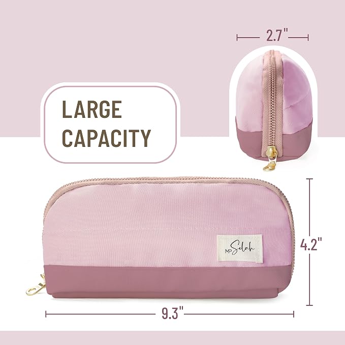 Mr. Pen- Wide-Opening Pencil Case, Triangle Design | Compact & Spacious Pencil Cases with 5 Mesh Pockets, Bag Pouch, Box Organizer for Students, School Supplies, Aesthetic Supply