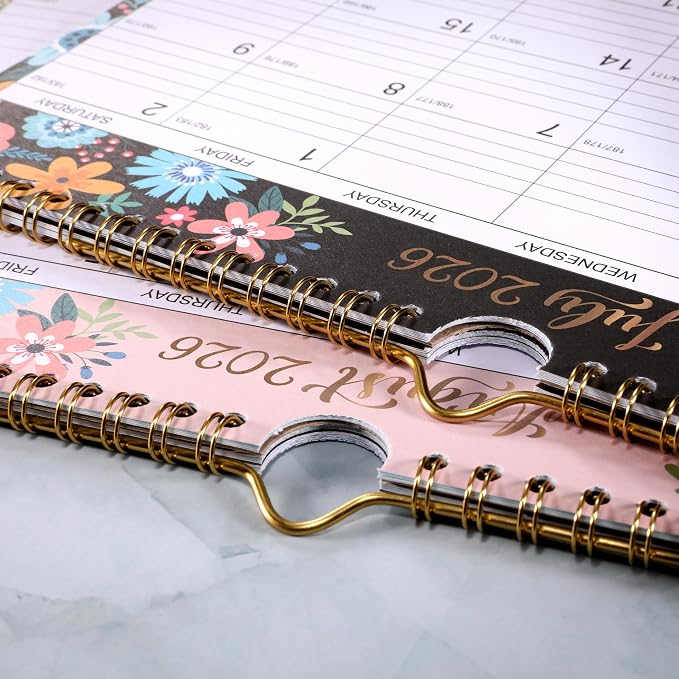 Calendar 2026-2027 - Wall Calendar 2026-2027 with 18 Months，14.6" x 11.5" | Jul 2026 - Dec 2027, Twin-Wire Binding + Hanging Hook + Large Blocks + Julian Dates, Perfect Wall Calendar for Organizing