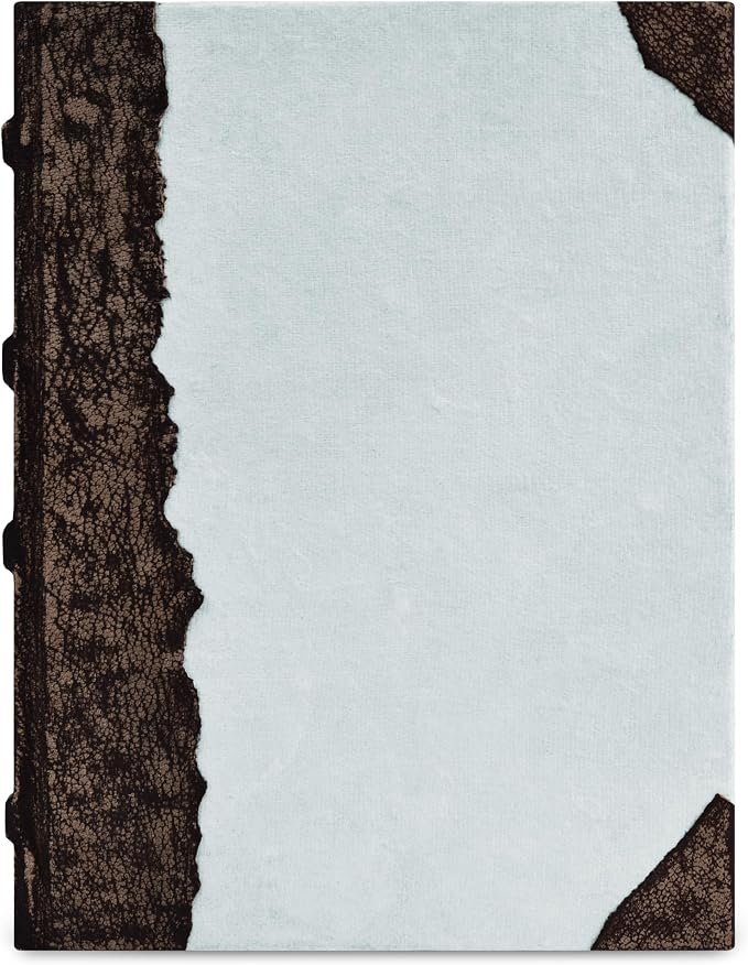 Rustic Vintage Leather Bound Journal - 200 Pages Handmade Antique Deckle Edges Watercolor Paper - Book of Shadows/Spell - Writing Notebook Sketchbook for Women and Men - 6''x4'', Grey