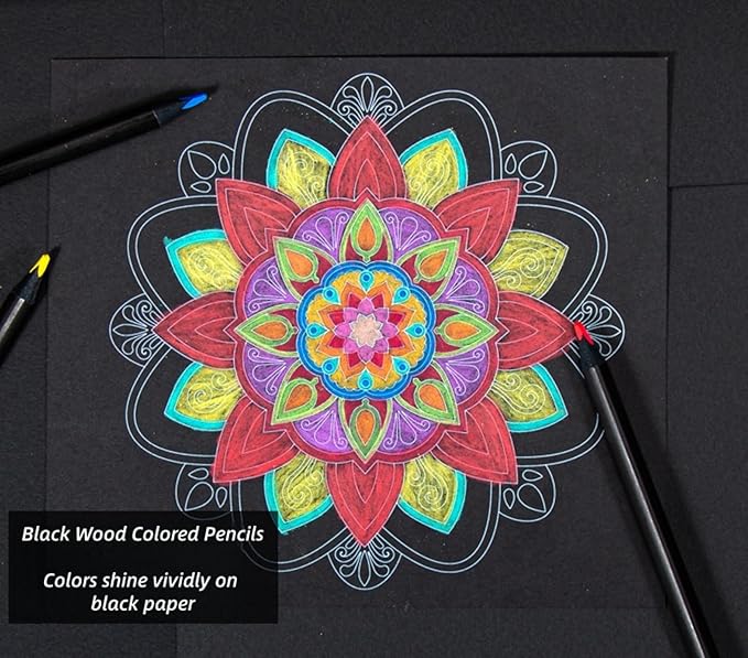 H & B 72 Colored Pencils Set with Coloring Book, Eraser, and Sharpener - Perfect for Drawing and Coloring - Soft Oil-Based Cores - Ideal Drawing Gift