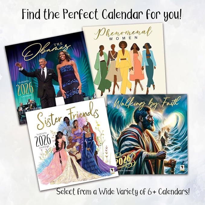 African American Expressions 2026 Wall Calendar – All That Jazz – Monthly Calendar Celebrating Black Culture & History, 12x12 Hanging Calendar, 16 Months – Gift for Music Lovers