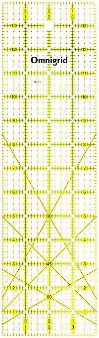 Omnigrid 4" x 14" Rectangle Quilting and Sewing Ruler