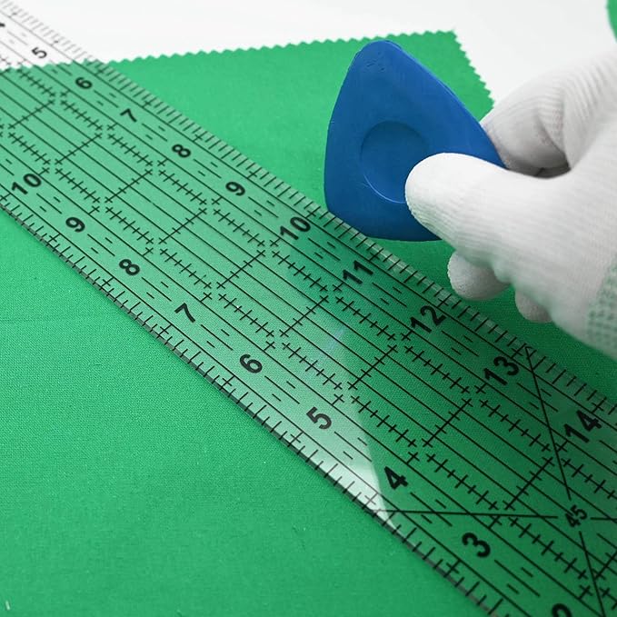 Quilting Ruler,Quilting Templates,Sewing Quilt Rulers,Acrylic Curved Corner Cutter,Precision Fabric Cutting Patchwork Tool for Quilting Sewing Craft DIY Projects,Transparent 3"x17"