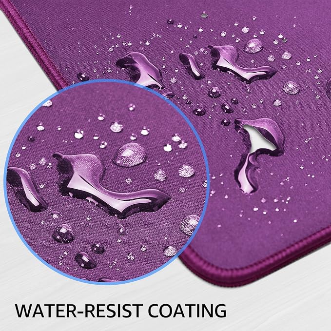 KTRIO Large Gaming Mouse Pad, Desk Mat, 31.5 x 15.7 in, Violet Purple, XXL | Smooth Micro-Weave Surface, Artistic Pattern Design, Non-Slip Rubber Base, Durable Stitched Edges, Office & Home Use