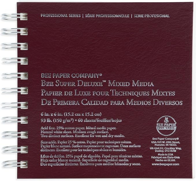 Bee Paper - 14"x 17" Super Deluxe Mixed Media Sketching Pad, 50 Sheets