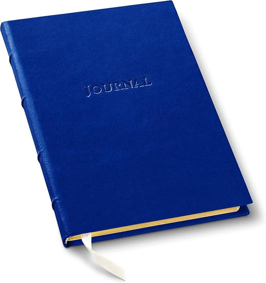 Gallery Leather Journal Notebook - 192 Pages, Hardcover, For Men and Women | For Writing, Work & Travel, Handcrafted - Acadia Malibu - 8 x 5.5, Desk Hardcover