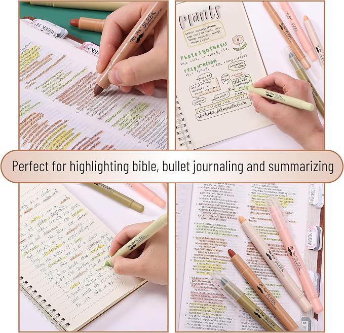 Mr. Pen- No Bleed Gel Highlighters, Assorted Colors, 8 Pack | Bible Highlighters and Pens No Bleed, Bible Markers for Study, Journaling, School Supplies and Accessories