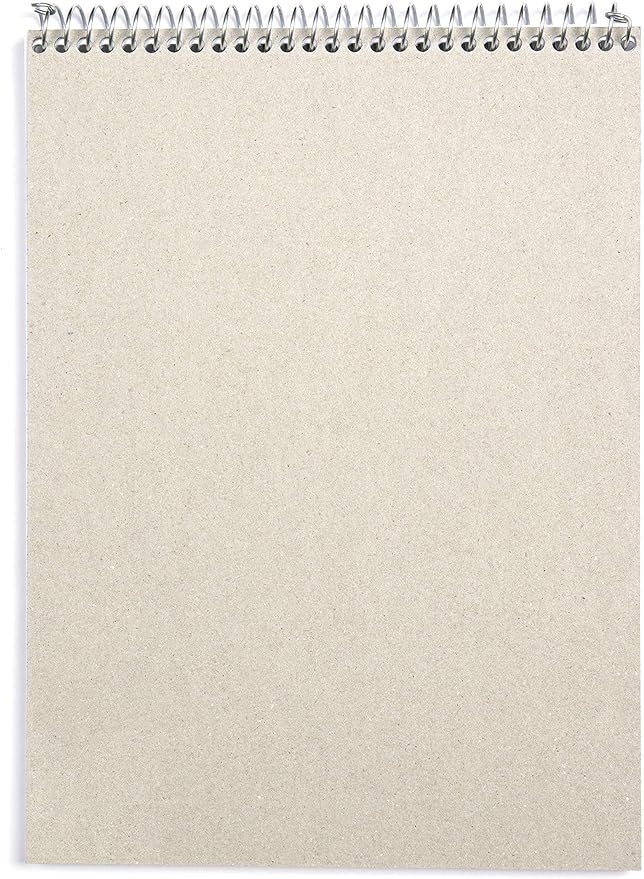Mintra Office TOP BOUND Durable Spiral Notebooks (White, College Ruled 3pk)