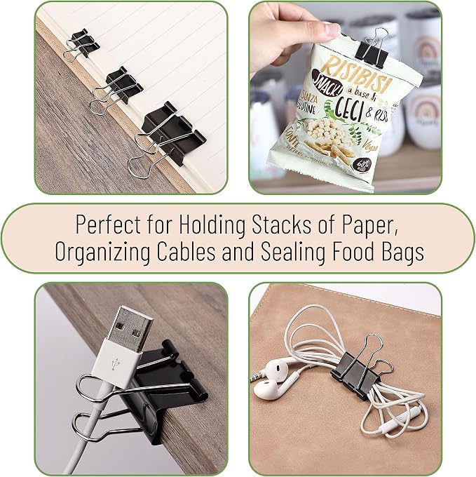 Mr. Pen- Assorted Binder Clips, Paper Clips, Rubber Bands
