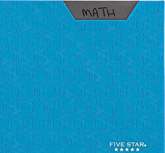 Five Star 2-Pocket Folder, Plastic Folder with Stay-Put Tabs and Prong Fasteners, Holds 8-1/2" x 11" Paper, Tidewater Blue (72107)