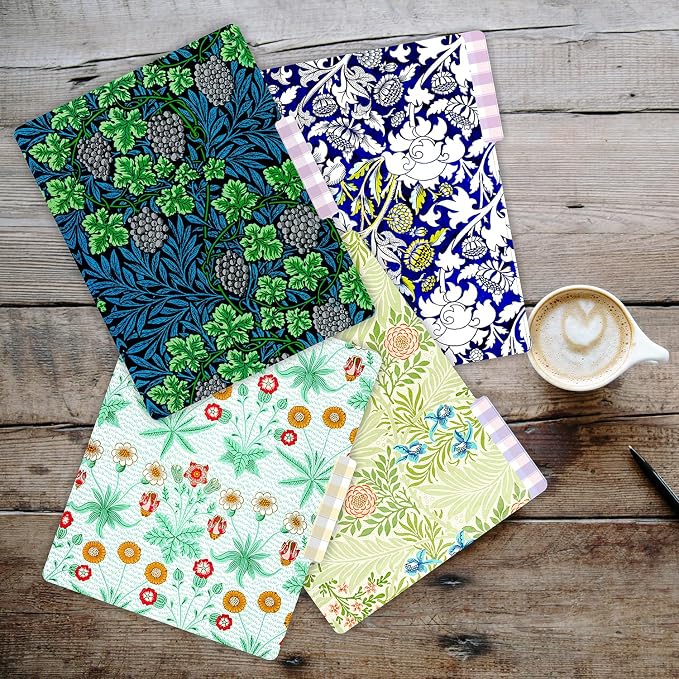 PARTH IMPEX 12 Pack William Morris Decorative File Folders, Letter Size | with Assorted Positions, 1/3 Cut Tab Paper Holders (9.75” x 11.75”) Matte Finish Laminated for Office School Work