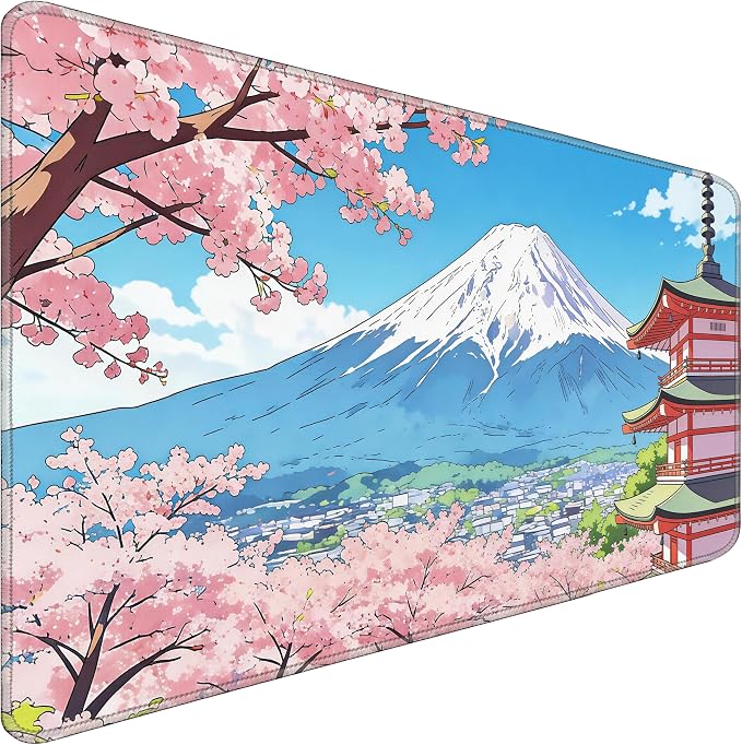 Waterproof Desk Mat 31.5x15.7 Inch - Extra Large Mouse Pad Covers Full Desk, Non Slip Rubber Backing, Easy to Clean, Building
