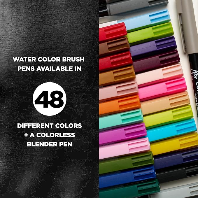 SAKURA XBR-24SA 24-Piece Koi Assorted Coloring Brush Pen Set