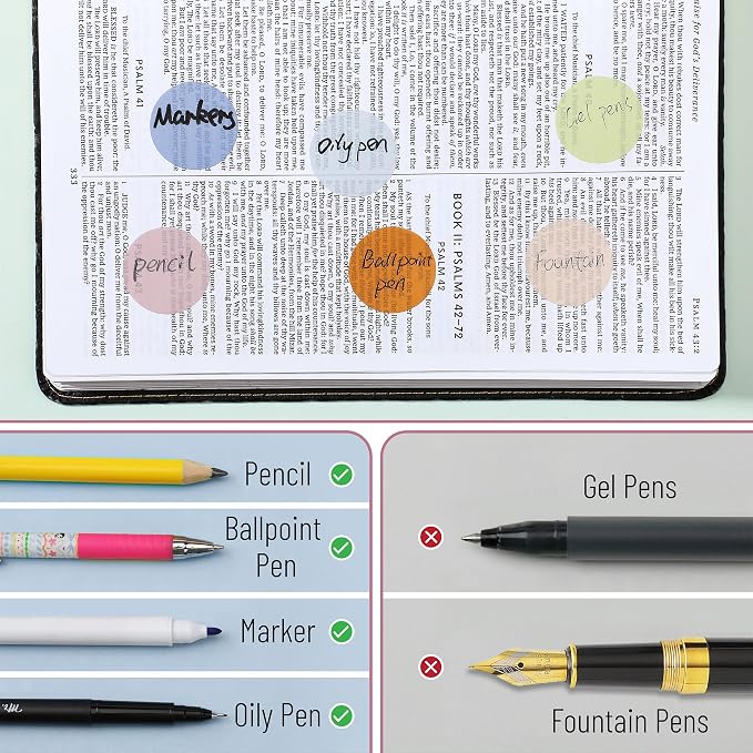 Mr. Pen- Round Transparent Sticky Notes, 1.1” Diameter, 14 Pads, 560 Sheets | Colorful, Water-Resistant See-Through Sticky Notes & Fineliner, Smooth Writing, Note Tabs for Bible Journaling, Studying