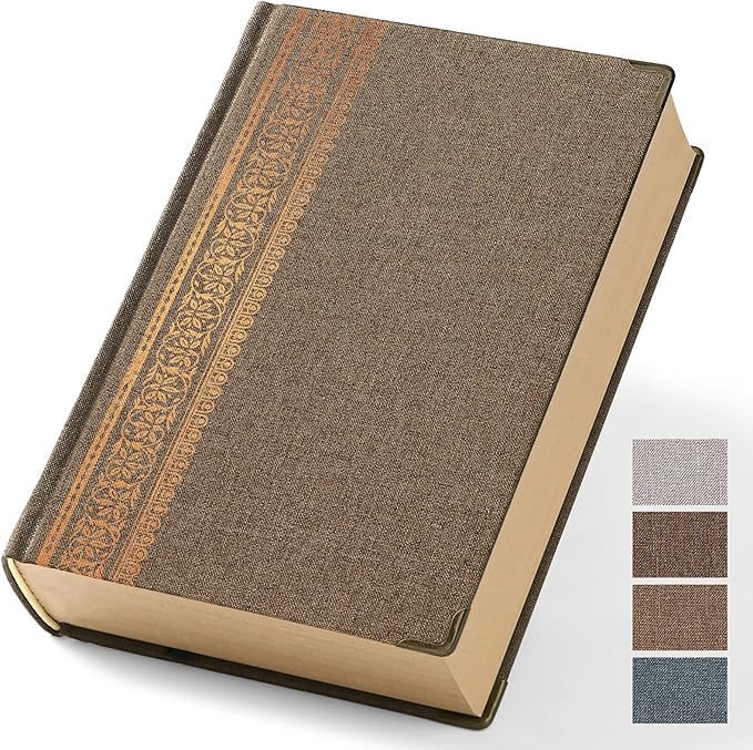 Vintage Hardcover Lined Notebook A5 Journal - 384 Pages 100 GSM Thick Kraft Paper Writing Journal for Men & Women Light Brown 5.51" x 8.50"