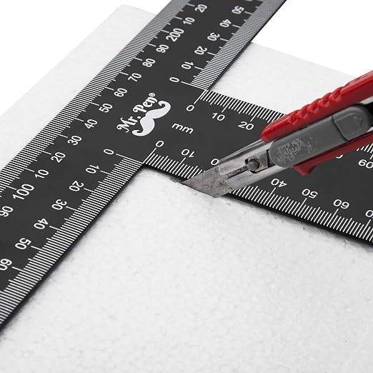 Mr. Pen - T Square, T Ruler, 12 inch Metal Ruler, T Square Ruler | Drafting Tools, Architect Ruler, Set Square, Drafting Ruler, Tsquare, Truler, Architectural Triangle, Tee Ruler, L Square