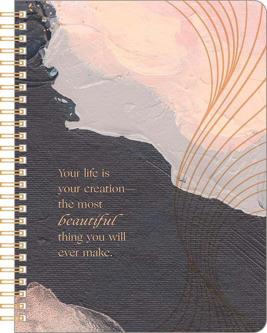Compendium Spiral Notebook - Your life is your creation... — A Designer Spiral Notebook with 192 Lined Pages, College Ruled, 7.0”W x 9.25”H