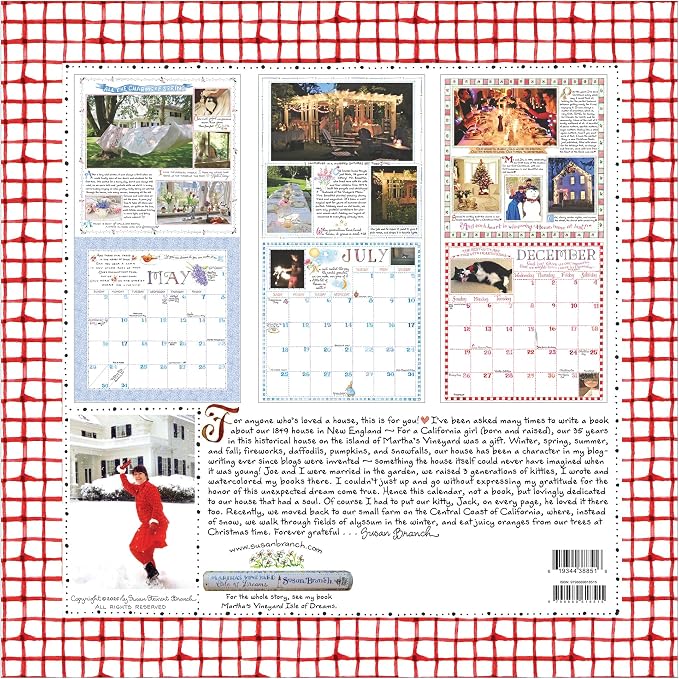 TF Publishing 2027 Susan Branch Wall Calendar - Large Grids for Appointments & Scheduling - Vertical Monthly Wall Calendar 2027 with Premium Matte Paper for Home & Office Organization - 12x12 in