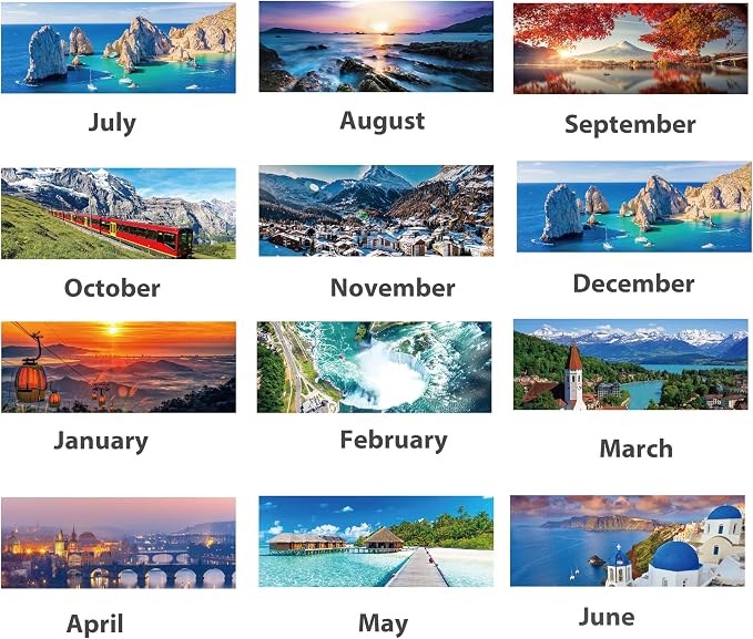 2026-2027 Calendar - July. 2026 - Jun. 2027, 3 Month Calendar Vertical Display, Wall Calendar 2026-2027, 11" x 26"(when opened)