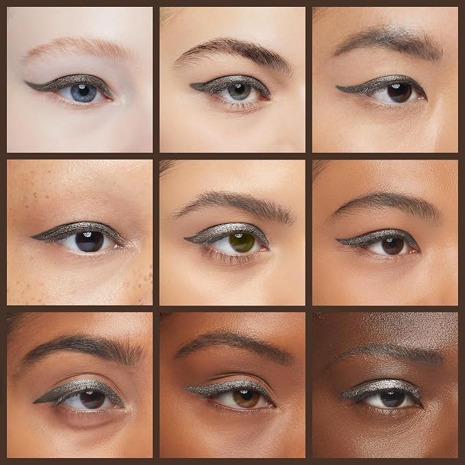 Palladio Wooden Eyeliner Pencil, Thin Pencil Shape, Easy Application, Firm yet Smooth Formula, Perfectly Outlined Eyes, Contour and Line, Long Lasting, Rich Pigment, Light Brown