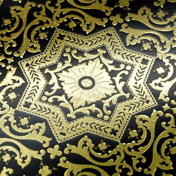 Gilded Vintage Leather Journal Hardcover Antique Diary Notebook | Ornate Decorative Pattern Cover, Premium Lined Paper, Classic Diary for Journaling, Writing, Poetry & Gifting