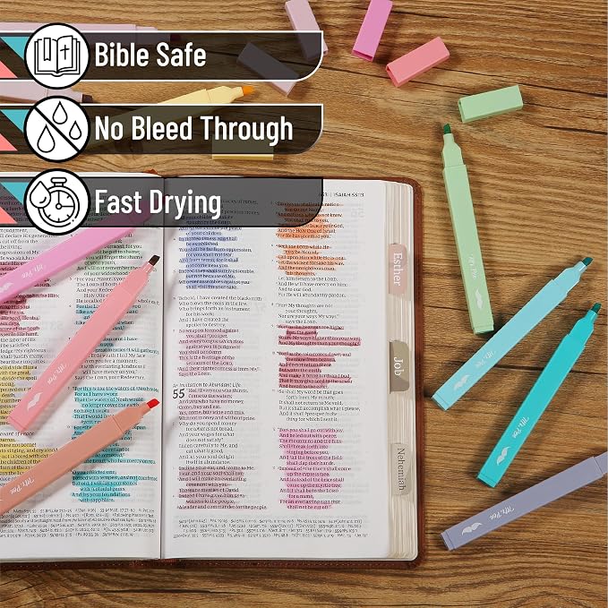 Mr. Pen- Aesthetic Highlighters No Bleed, 10 Pack, Assorted Colors | Chisel Tip, Cute Highlighters Assorted Colors for Journaling, Highlighting, Underlining, Fast Dry, Back to School Supplies