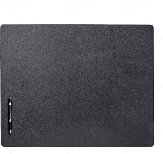Dacasso Black Leather Desk Mat/Desk Protector/Gaming Pad/Mouse Pad/Desk Pad, 24 x 19, PR-1019