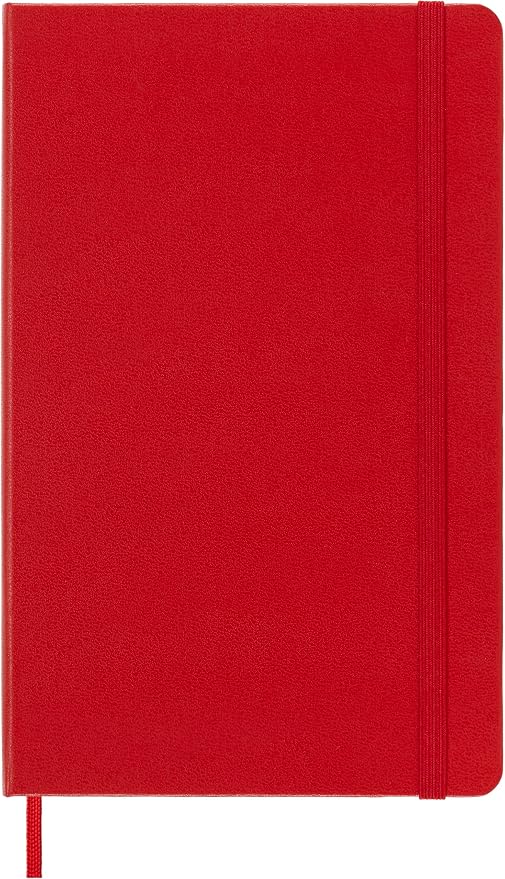 Moleskine Art Sketchbook, Hard Cover, Large (5" x 8.25") Plain/Blank, Scarlet Red, 104 Pages | Large 5" x 8.25" 104-page sketchbook with 165 gsm paper for drawing, illustration, and dry media.