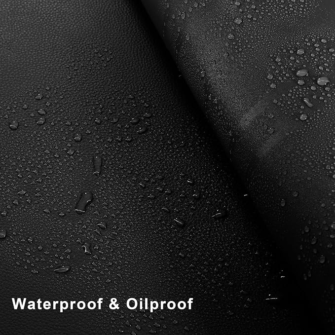 Vyaaa L Shaped Leather Desk Pad, 59" x 59" x 19.6" Large PU Leather Corner Desk Mat for Computer, Gaming, Writing, Home and Office（ Black）