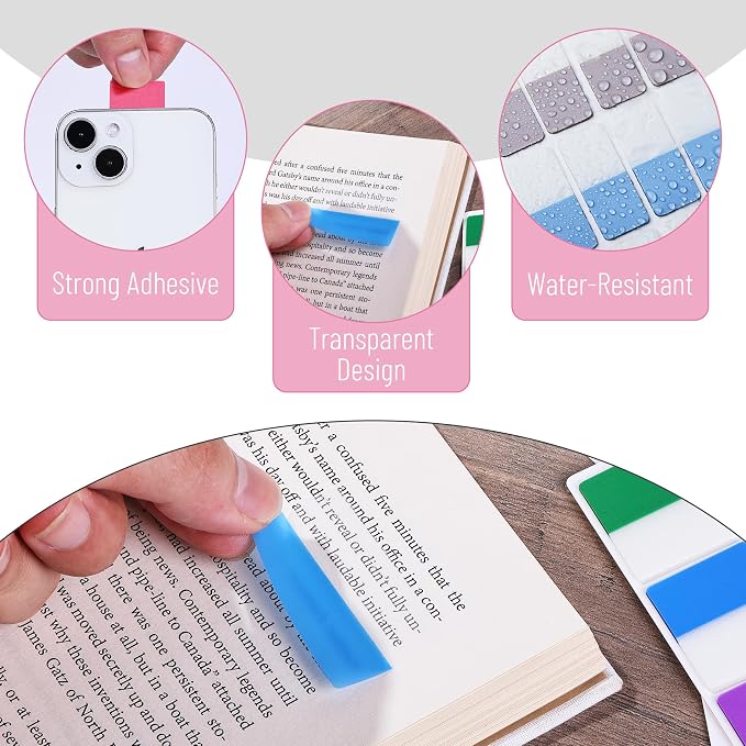 Mr. Pen- Sticky Index Tabs, 360 Pcs, Colorful Sticky Tabs for Notebooks | Page Markers, Page Tabs for Binders, Page Tabs Sticky Tabs for Books, Notebook Tabs, Book Sticky Tabs for Notebooks