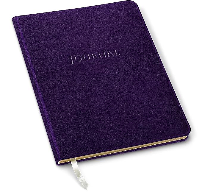 Gallery Leather Journal Notebook - 192 Pages, Softcover, For Men and Women, For Writing, Work & Travel, Handcrafted - Acadia Plum - 9.75 x 7.5, Large Lined