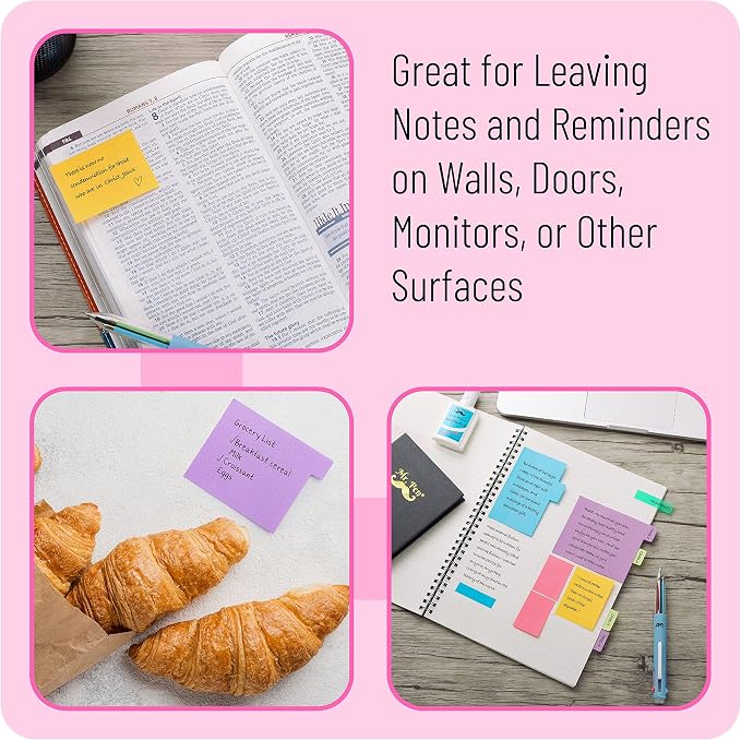 Mr. Pen- Sticky Notes Set, 2 Sets, 820 Pack, Ruled | Dotted & Blank Notes with 150 Index Tabs, Divider Sticky Pads for Bible Study, Office, School, Planning