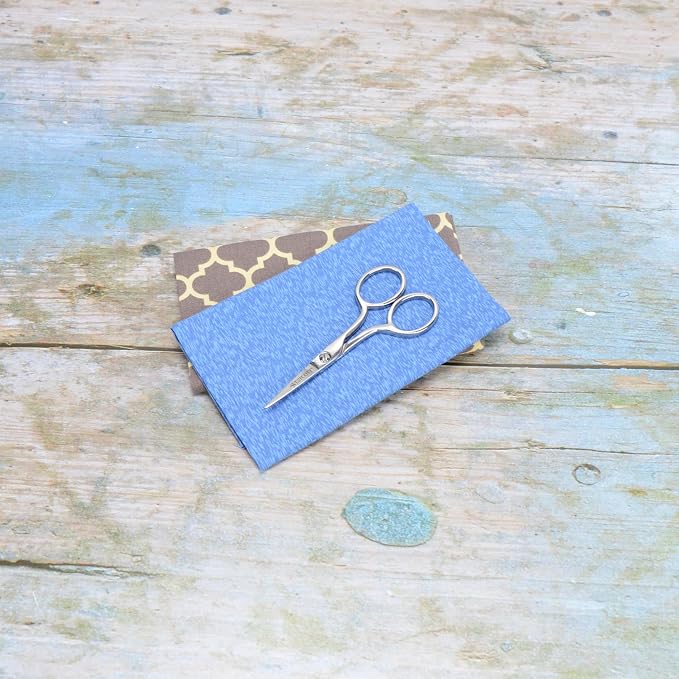 Westcott 4in Forged Paper and Fabric Scissors, Precision Scissors for Embroidery Detail, Sewing and Crafts