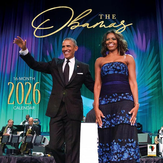African American Expressions 2026 Wall Calendar Gift – The Obamas – Monthly Calendar Celebrating Black Culture & History, 12x12 Hanging Calendar, 16 Months